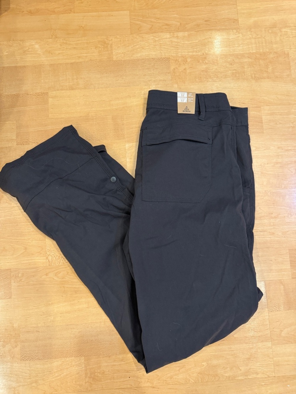 Prana Men's Charcoal Cargo Pants
